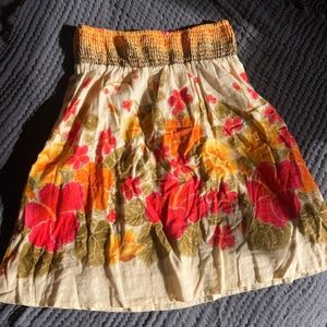 Vintage Free People Floral Skirt